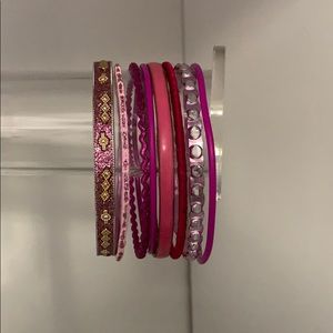 Pink bracelet set